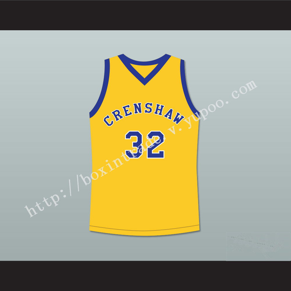 Monica Wright 32 Crenshaw High School Yellow Basketball Jersey Love and Basketball