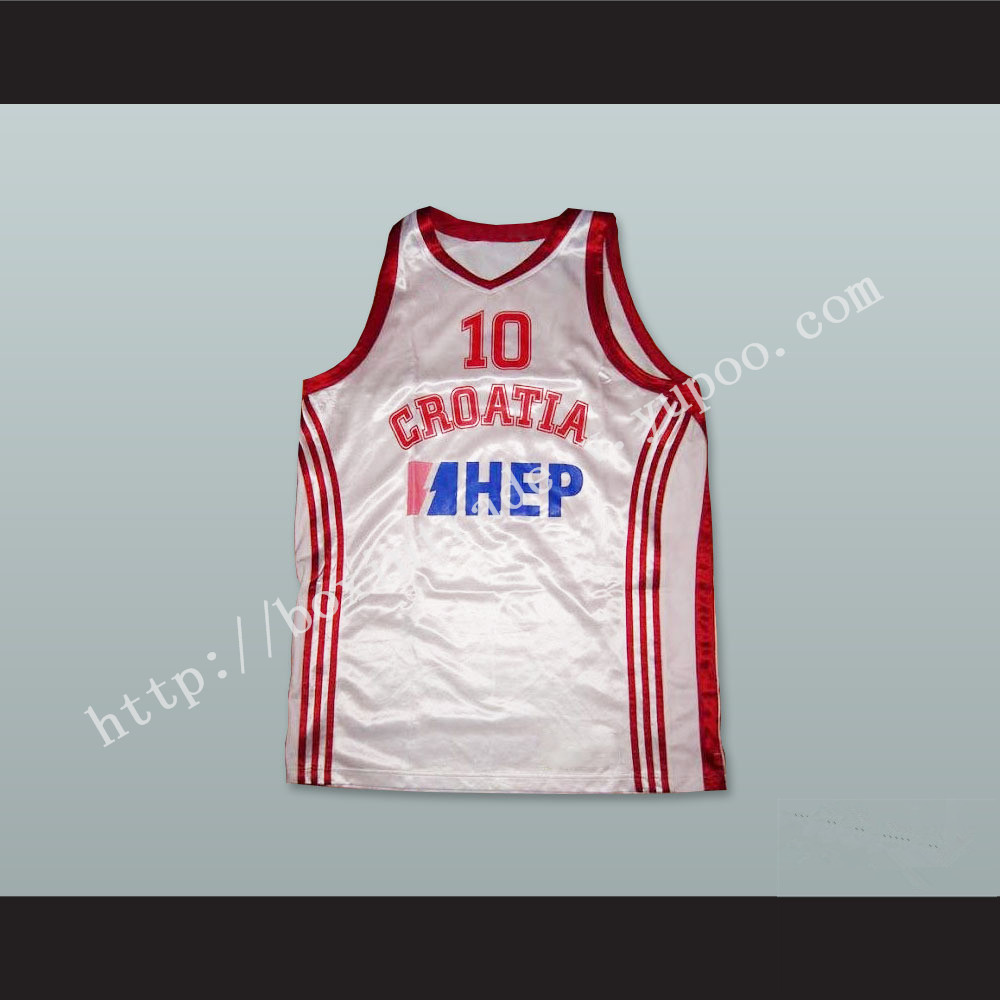 Croatia 10 National Team Basketball Jersey