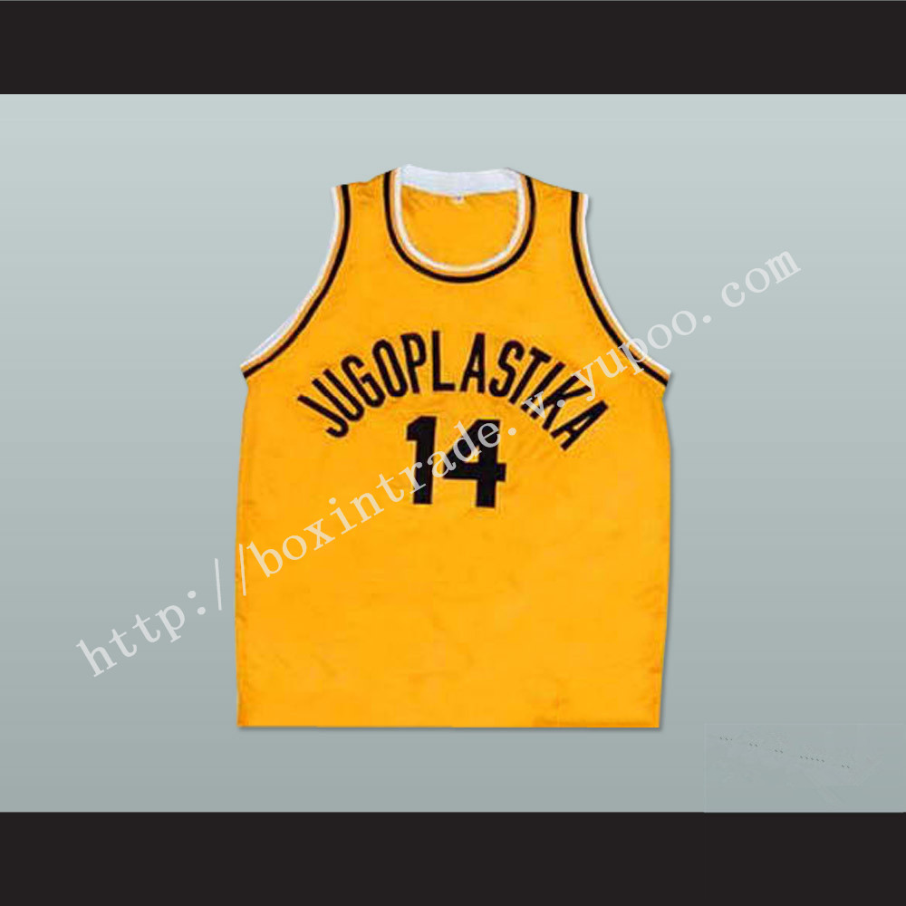 Dino Radja 14 Jugoplastika Basketball Jersey New