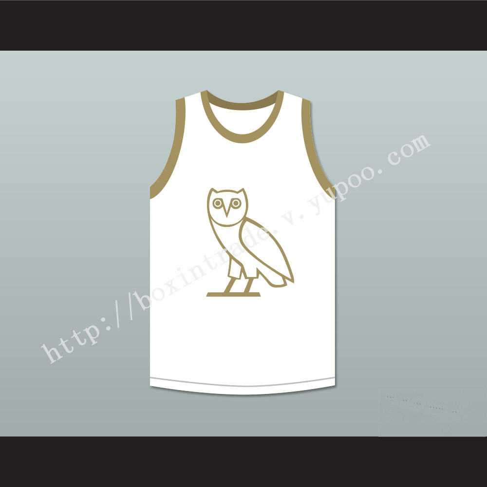 Drake 9 OVO White Basketball Jersey