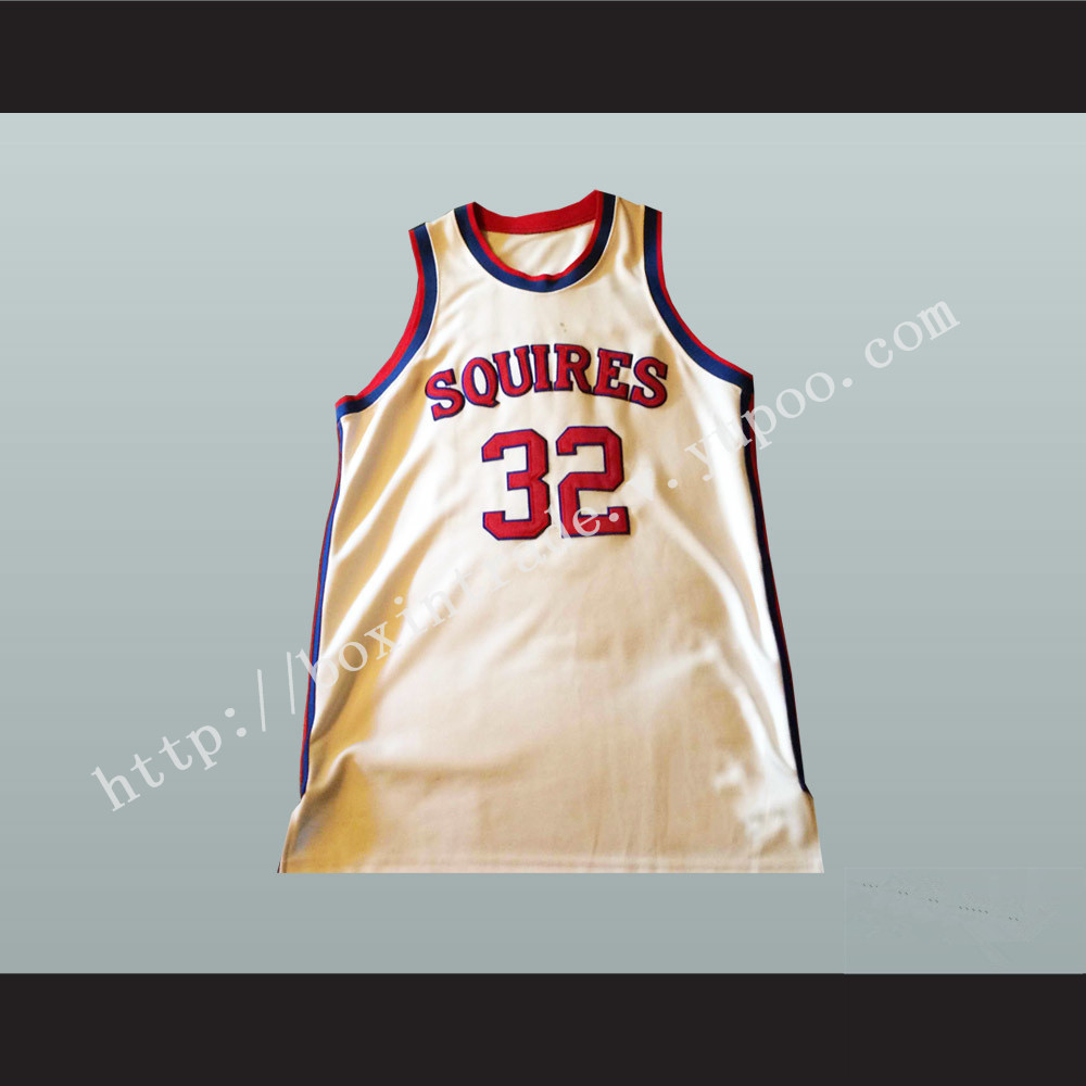 Julius Erving Dr.J 32 Virginia Squires Basketball Jersey Stitch Sewn