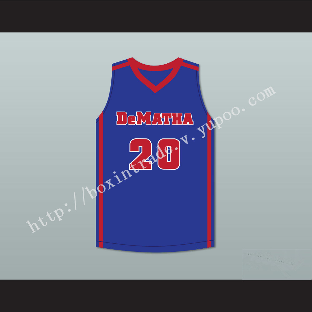 Markelle Fultz 20 DeMatha Stags Blue Basketball Jersey