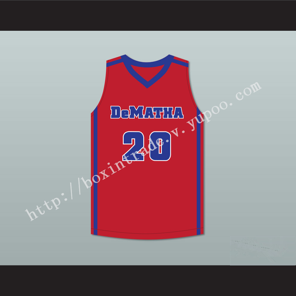 Markelle Fultz 20 DeMatha Catholic High School Stags Red Basketball Jersey