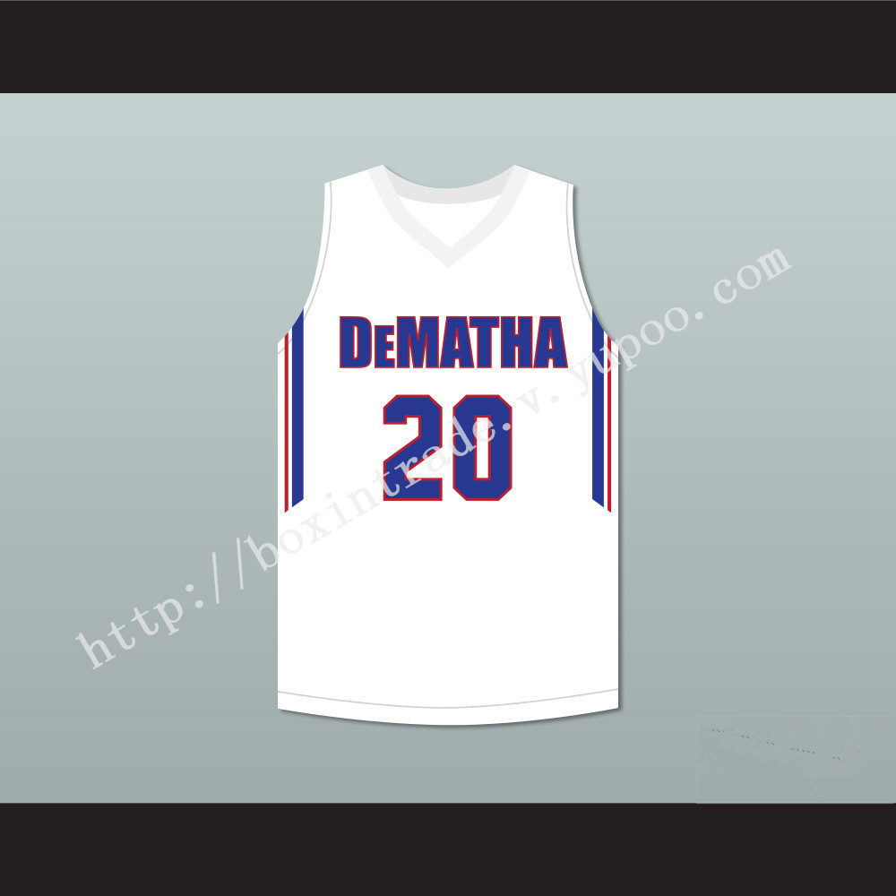 Markelle Fultz 20 DeMatha Catholic High School Stags White Basketball Jersey