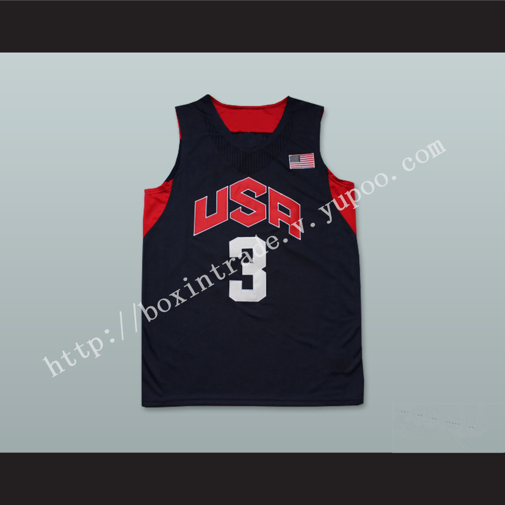 Dwyane Wade 3 Team USA Basketball Jersey