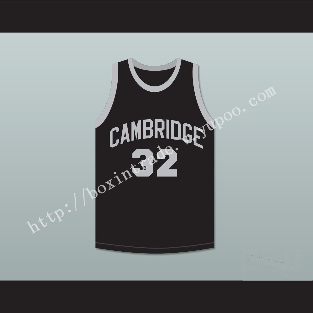 Patrick Ewing 32 Cambridge Rindge and Latin School Falcons Black Basketball Jersey