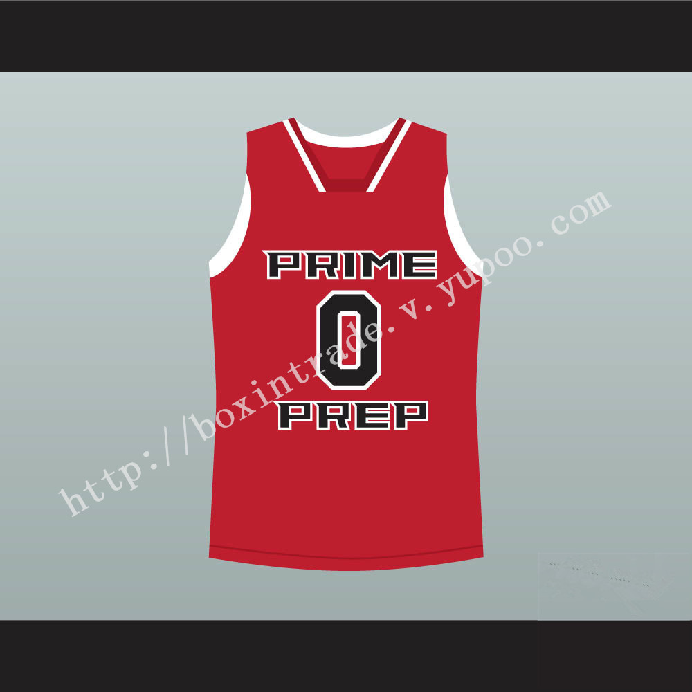 Emmanuel Mudiay Prime Prep Basketball Jersey Stitch Sewn Red