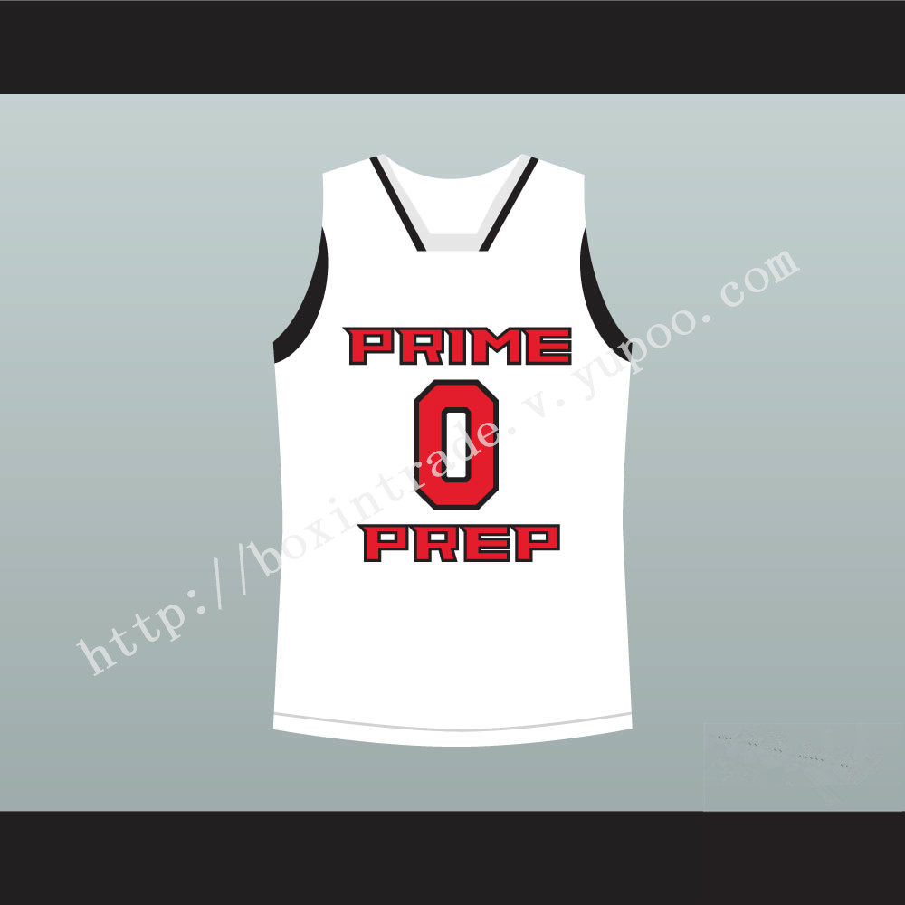 Emmanuel Mudiay Prime Prep Basketball Jersey Stitch Sewn White