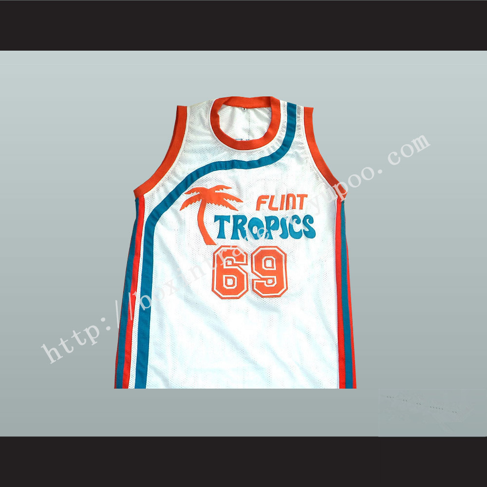 Downtown 'Funky Stuff' Malone Flint Tropics Semi Pro Team Basketball Jersey