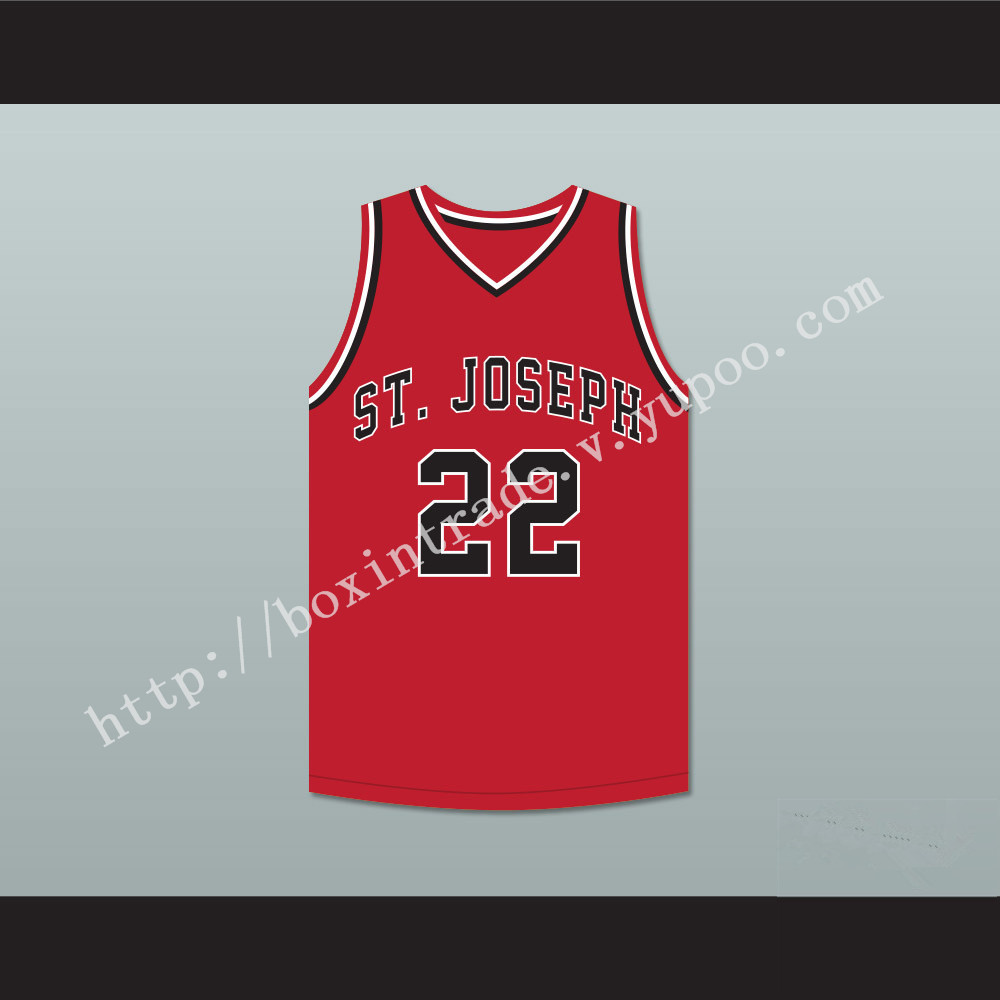 William Gates 22 St Joseph High School Red Basketball Jersey Hoop Dreams