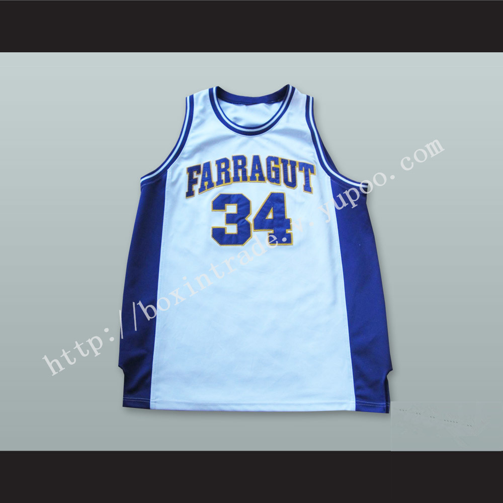 Kevin Garnett 34 Farragut Career Academy Basketball Jersey