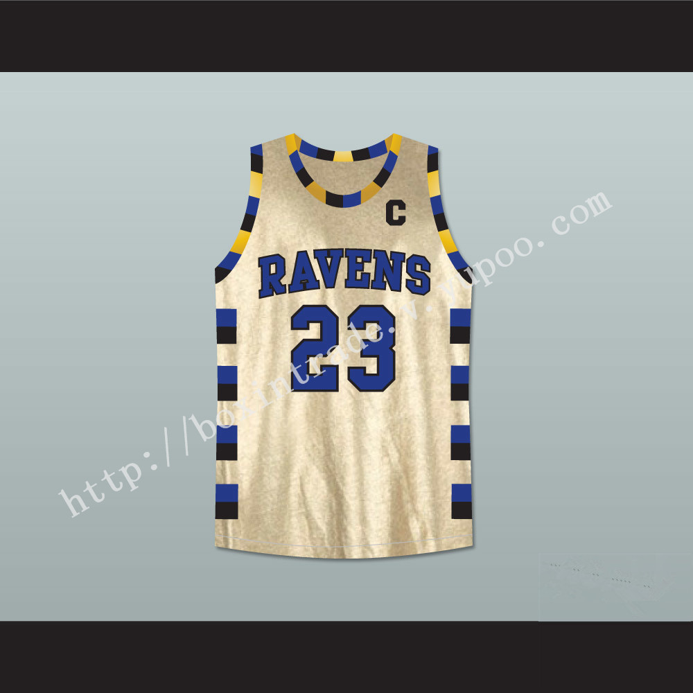 Nathan Scott 23 One Tree Hill Ravens Gold Basketball Jersey