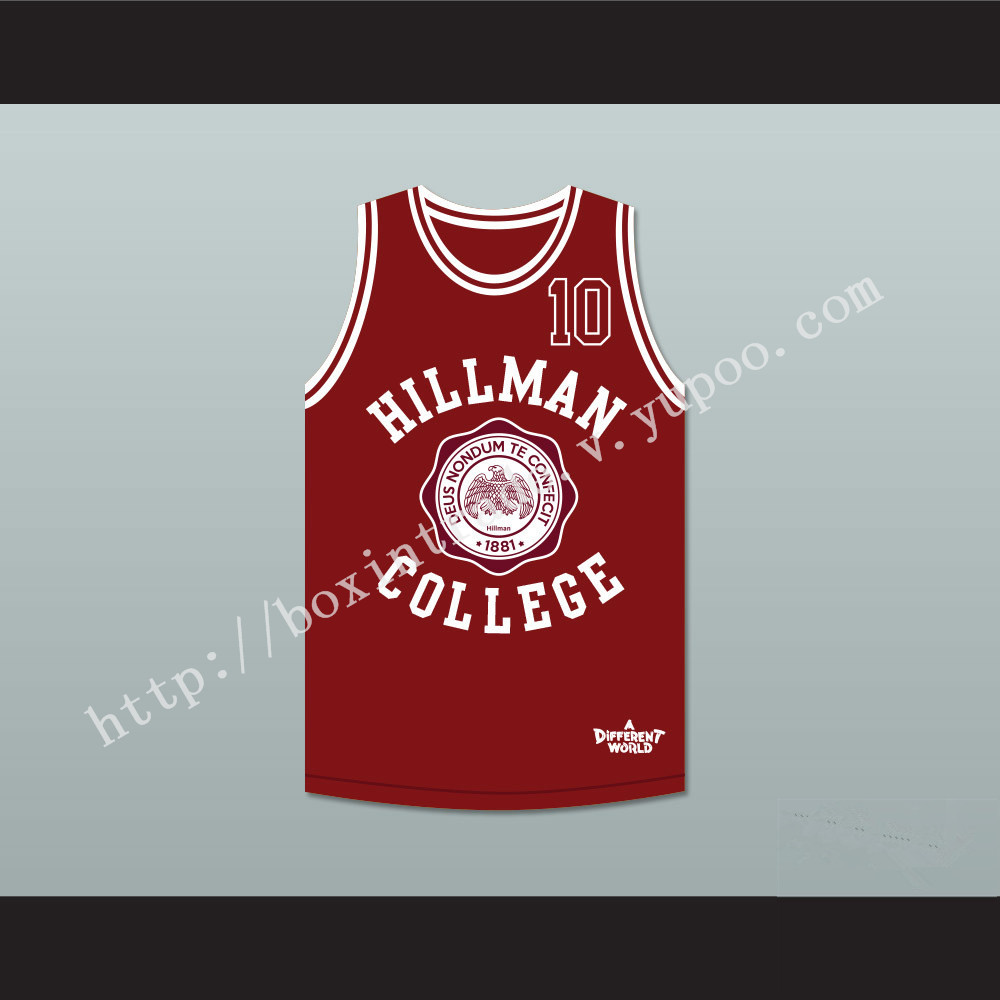 Ronald 'Ron' Johnson 10 Hillman College Maroon Basketball Jersey Deluxe A Different World