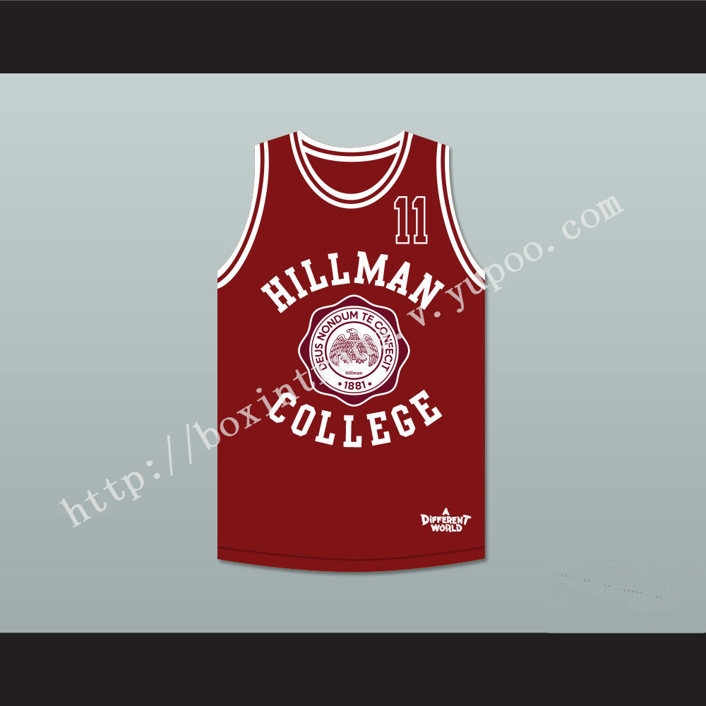 Coach Walter Oakes 11 Hillman College Maroon Basketball Jersey Deluxe A Different World