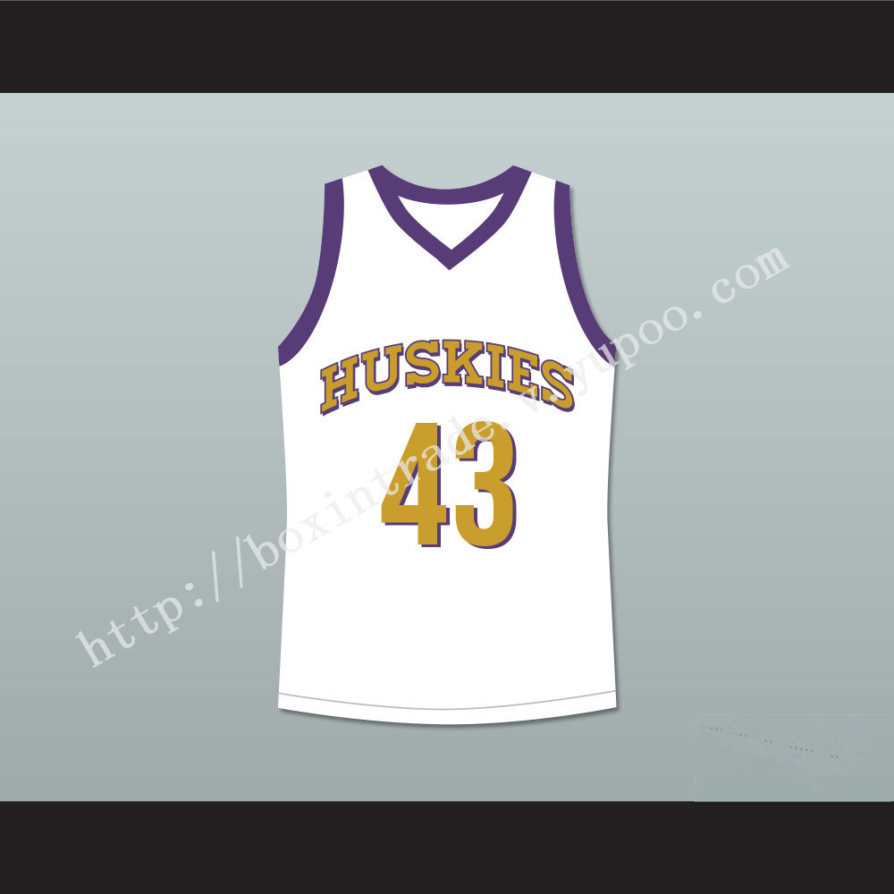 Marlon Wayans Kenny Tyler 43 Huskies Basketball Jersey The 6th Man White