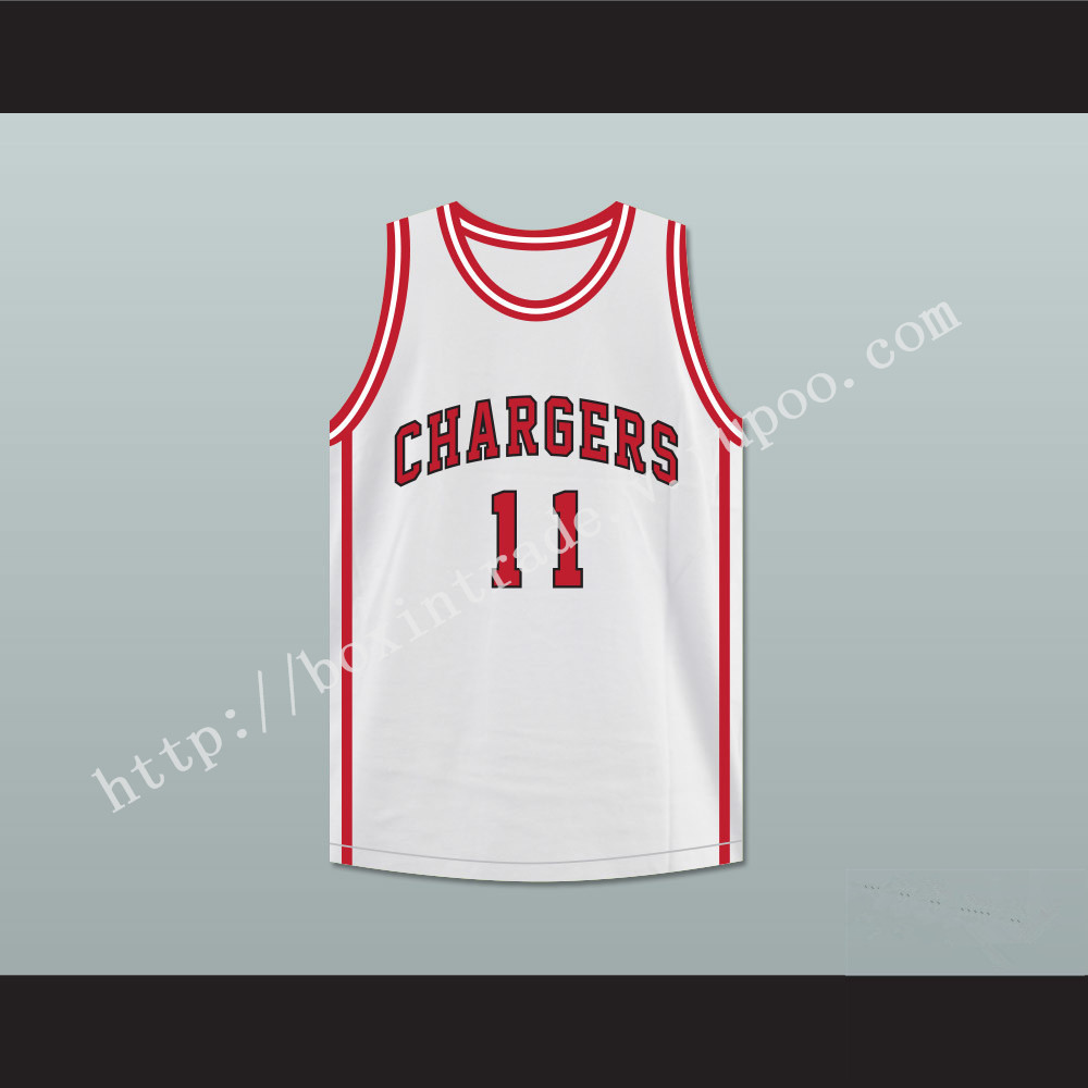 Isiah Thomas 11 Chargers High School White Basketball Jersey Hoop Dreams