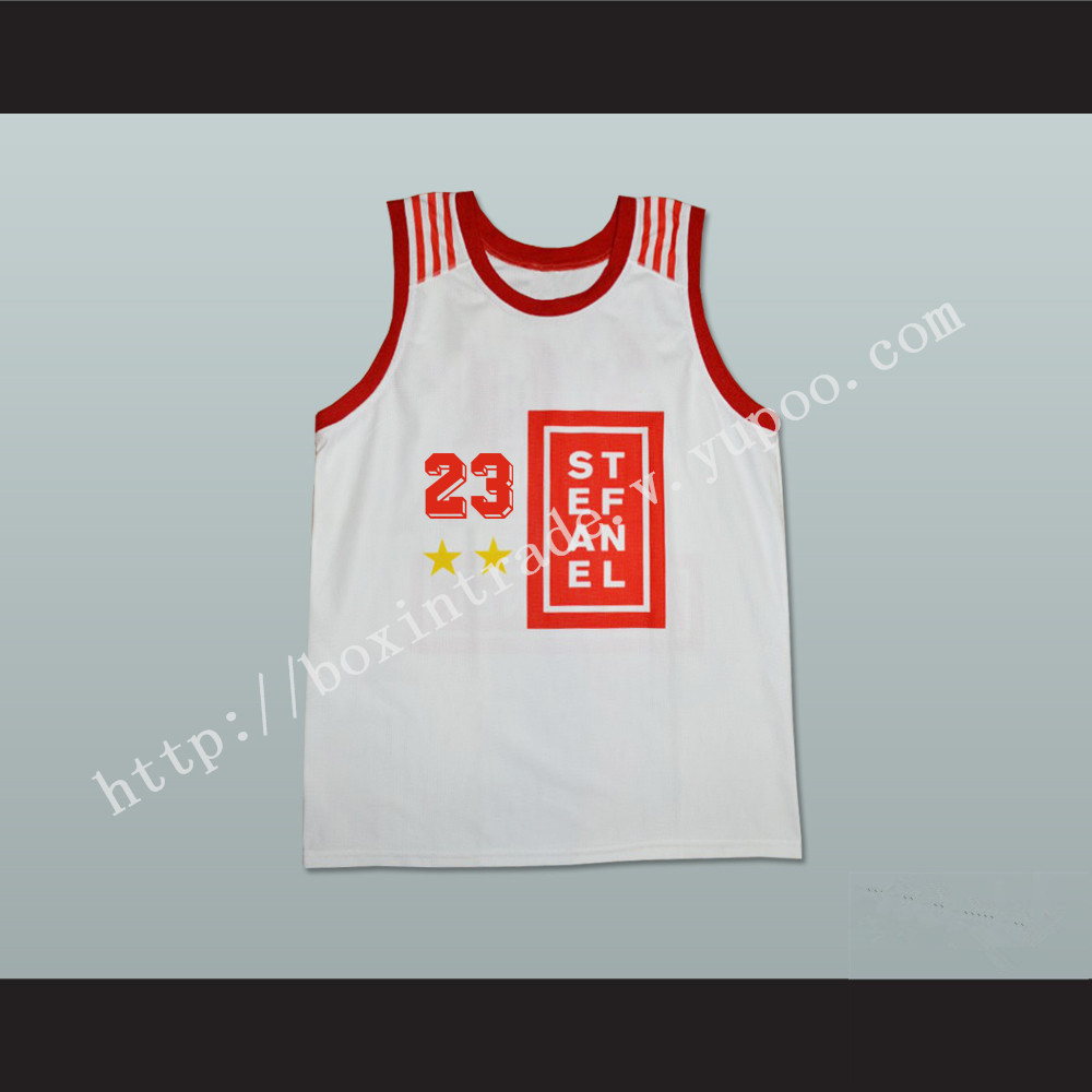 Michael Jordan 23 Stefanel Trieste Italian Basketball Jersey