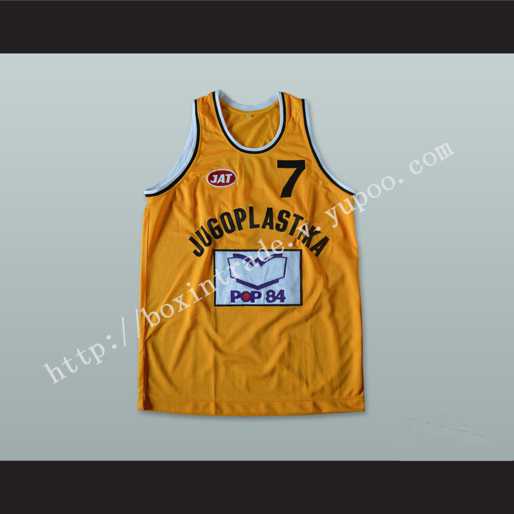 Toni Kukoc 7 Jugoplastika Split Basketball Jersey