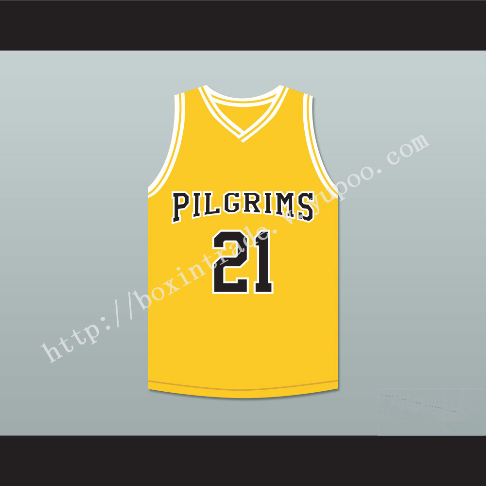 Jamal Wallace 21 Pilgrims Basketball Jersey Finding Forrester