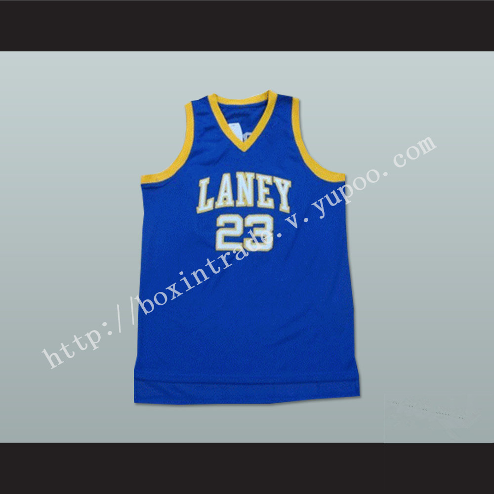 Michael Jordan 23 Laney High School Buccaneers Blue Basketball Jersey