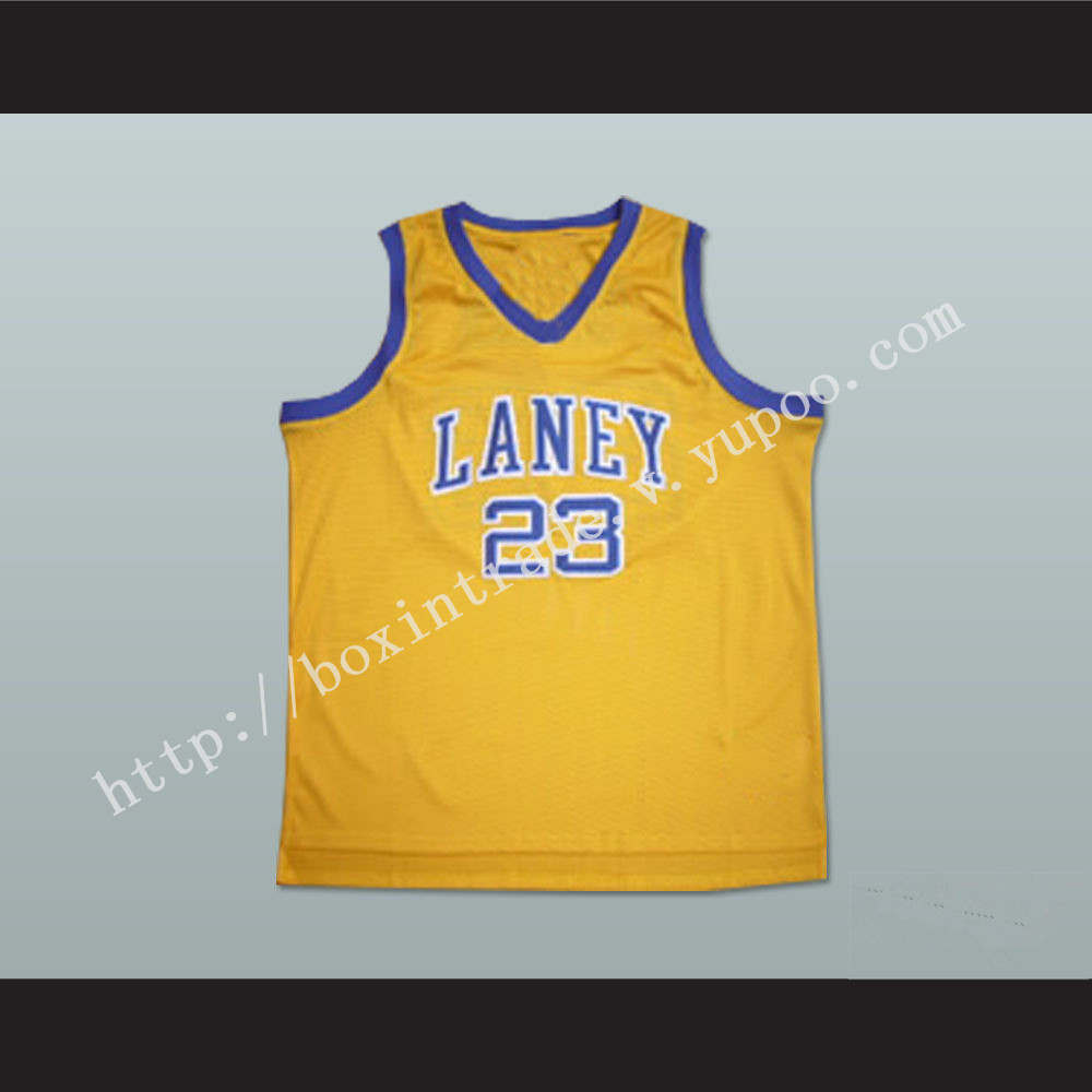 Michael Jordan 23 Laney High School Buccaneers Yellow Basketball Jersey