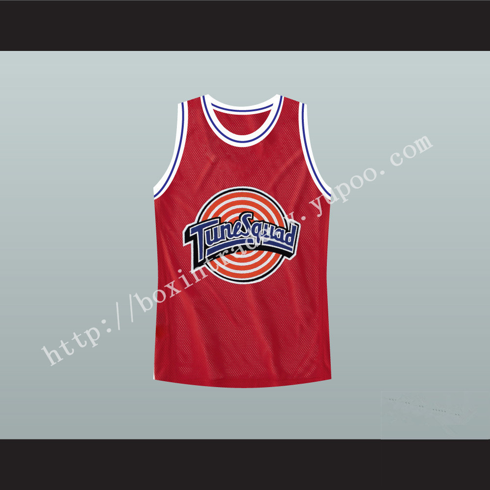 Michael Jordan Space Jam Tune Squad Basketball Jersey Red