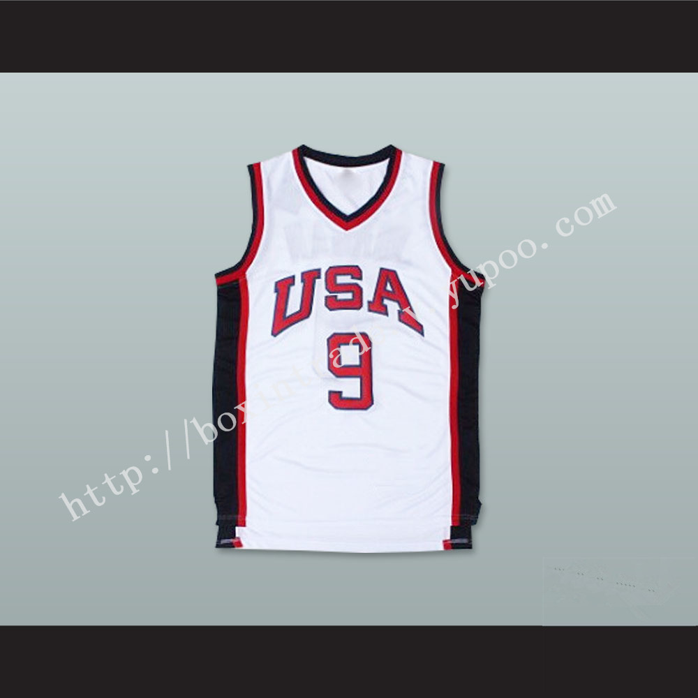 1984 Michael Jordan 9 USA Team Home Basketball Jersey