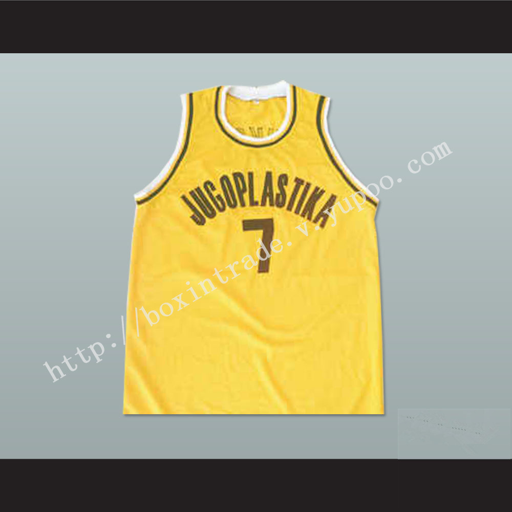 Toni Kukoc 7 Jugoplastika Basketball Jersey Stitch Sewn New