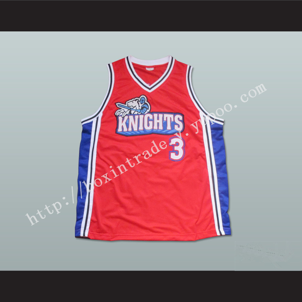 Lil' Bow Wow Calvin Cambridge 3 Los Angeles Knights Red Basketball Jersey Like Mike