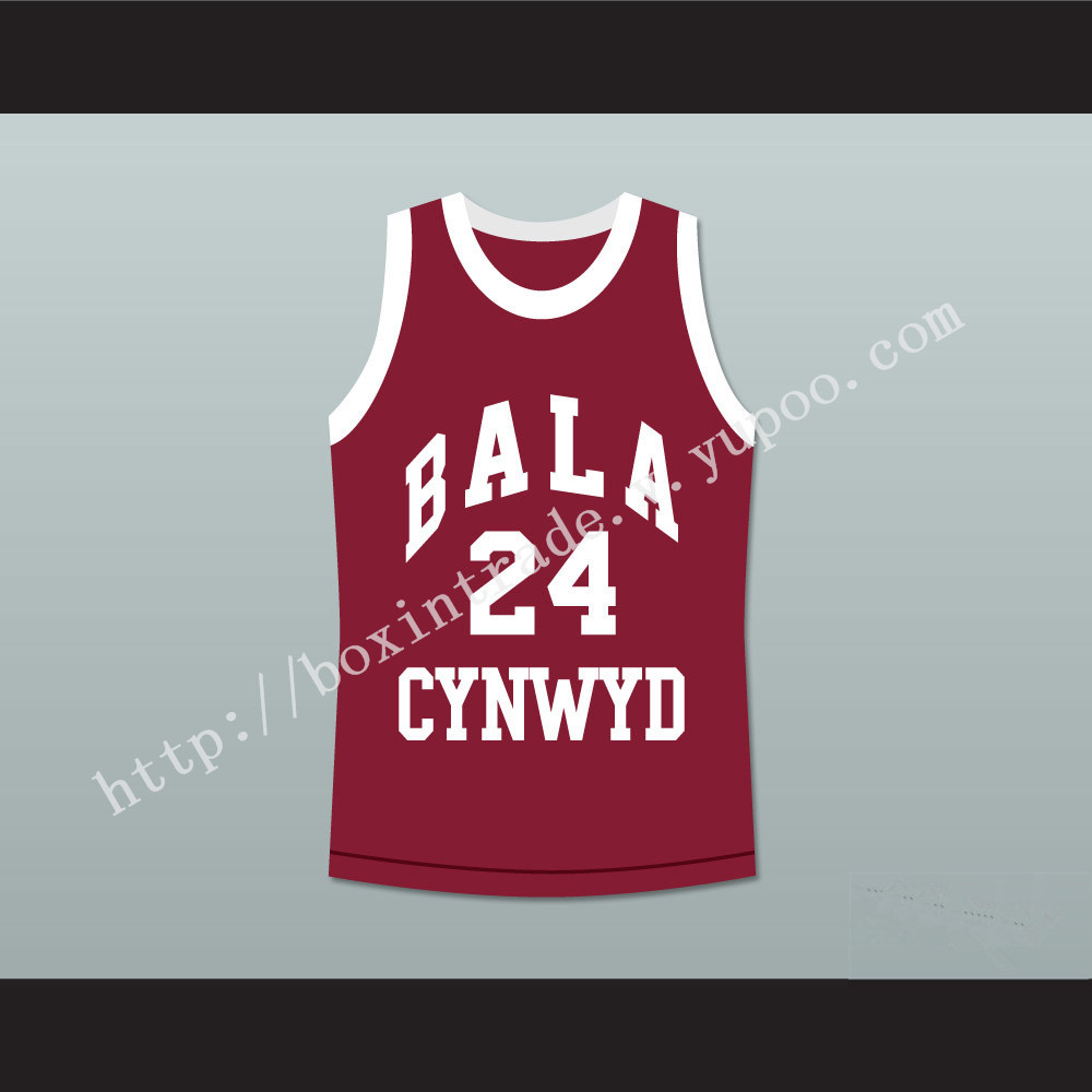 Kobe Bryant 24 Bala Cynwyd Middle School Basketball Jersey Maroon Stitch Sewn