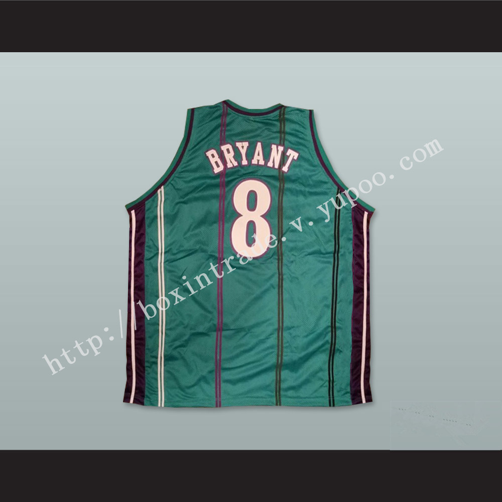 Kobe Bryant 8 Drafted Team Fantasy Green Basketball Jersey