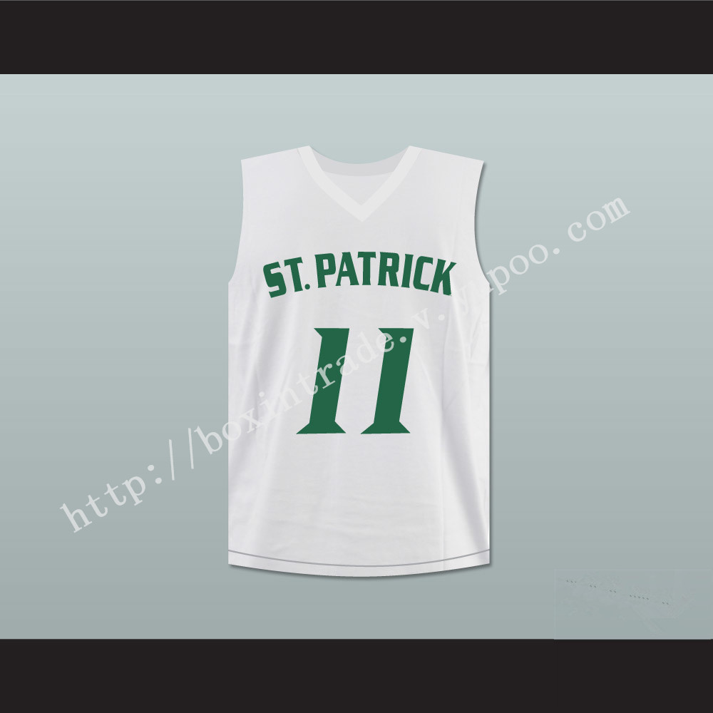 Kyrie Irving 11 St. Patrick High School Basketball Jersey White Stitch Sewn