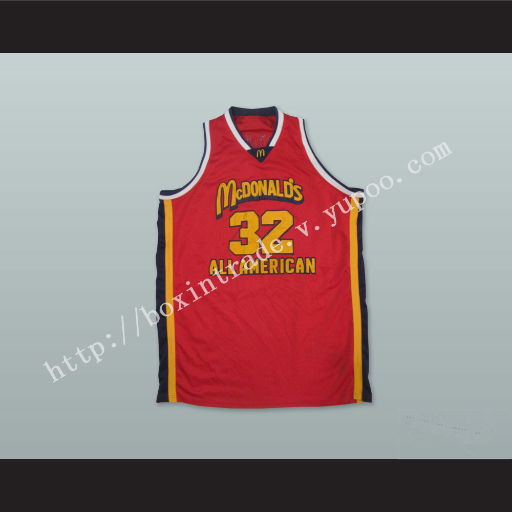 Lebron James 32 McDonald's High School All American Red Basketball Jersey