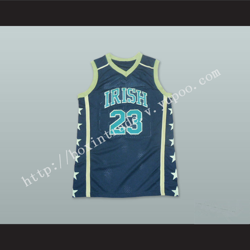 Lebron James 23 Fighting Irish High School Black Basketball Jersey