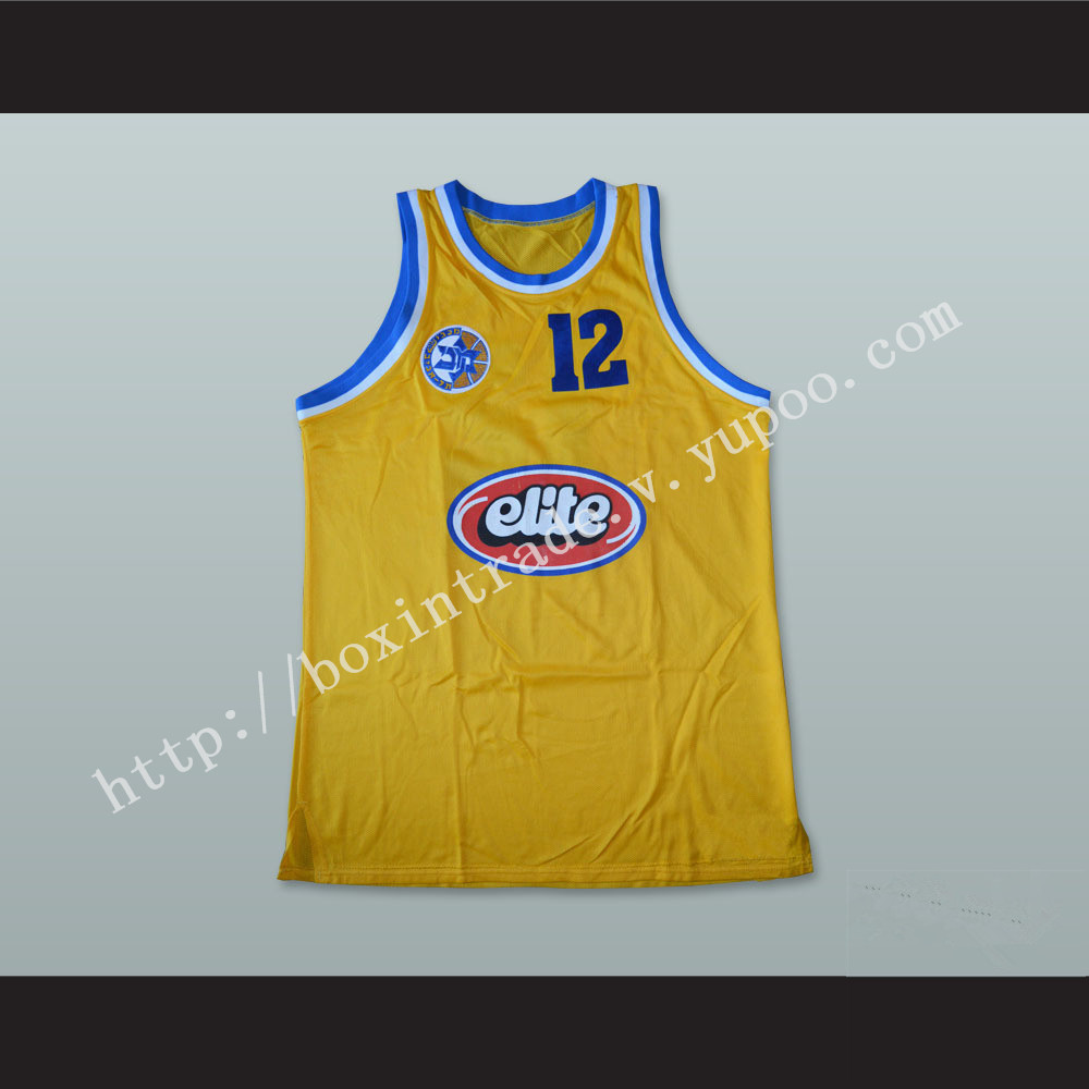 Velibor Radovic 12 Maccabi Tel Aviv Israel Basketball Jersey