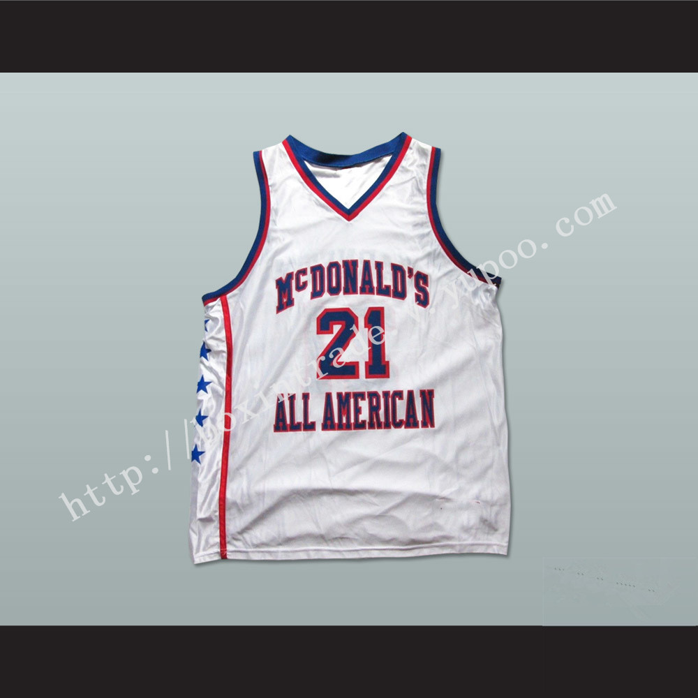 Kevin Garnett 21 McDo All American Basketball Jersey Any Player