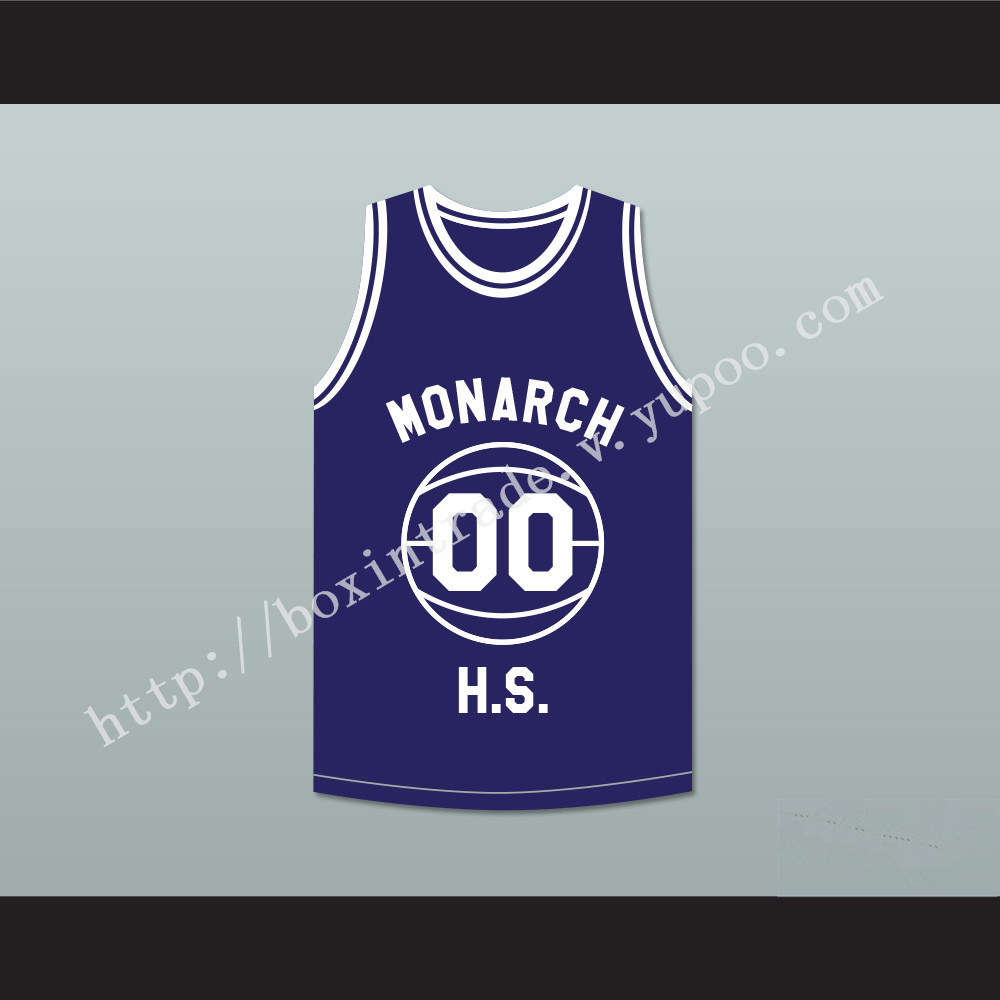 Duane Martin Kyle Lee Watson 00 Monarch High School Blue Practice Basketball Jersey Above The Rim