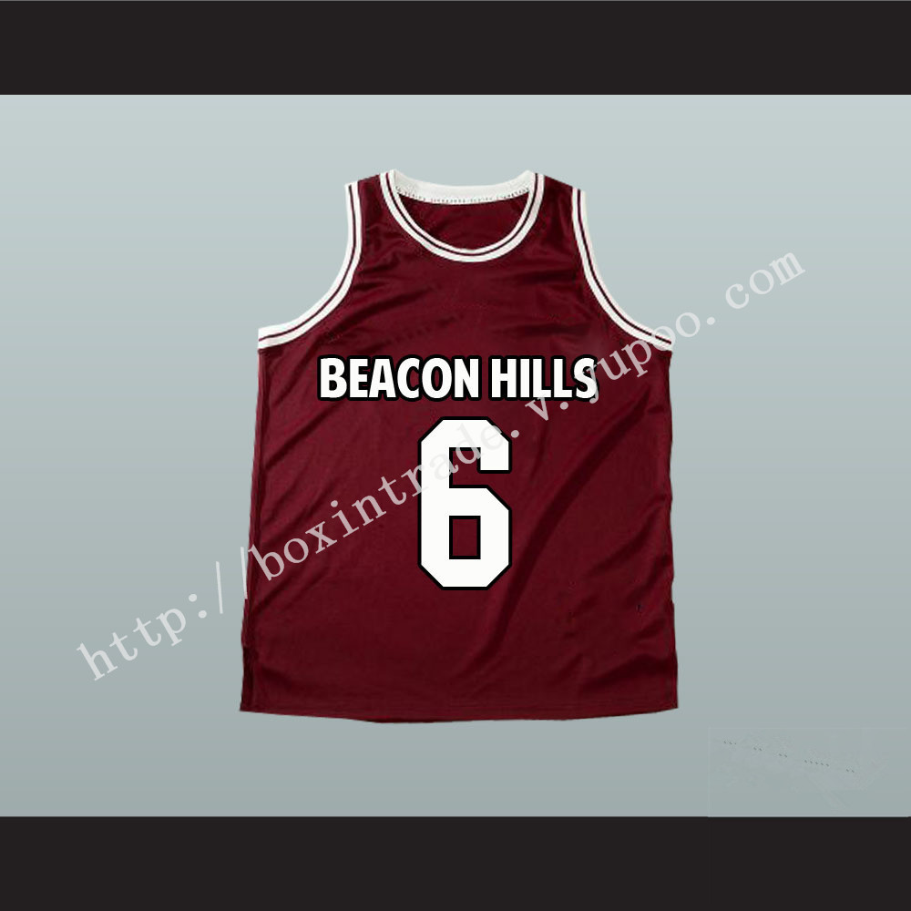 Danny Mahealani 6 Beacon Hills Basketball Jersey Teen Wolf