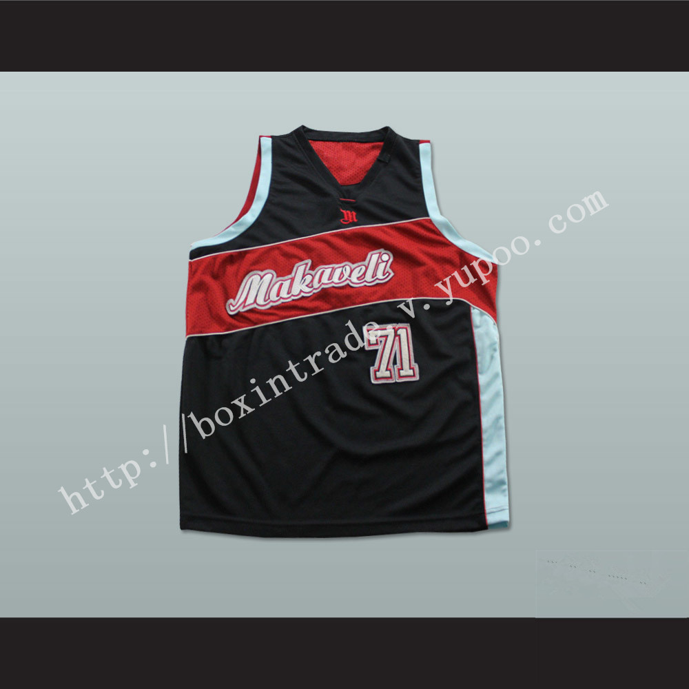 Tupac Shakur 71 Makaveli Basketball Jersey Stitch Sewn Any Player or Number