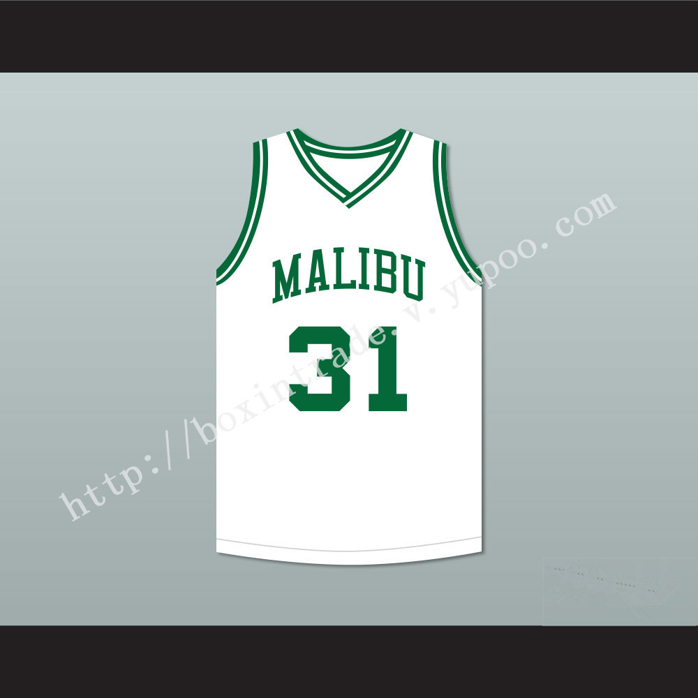 Marcus Stokes 31 Malibu Prep Pelicans White Basketball Jersey