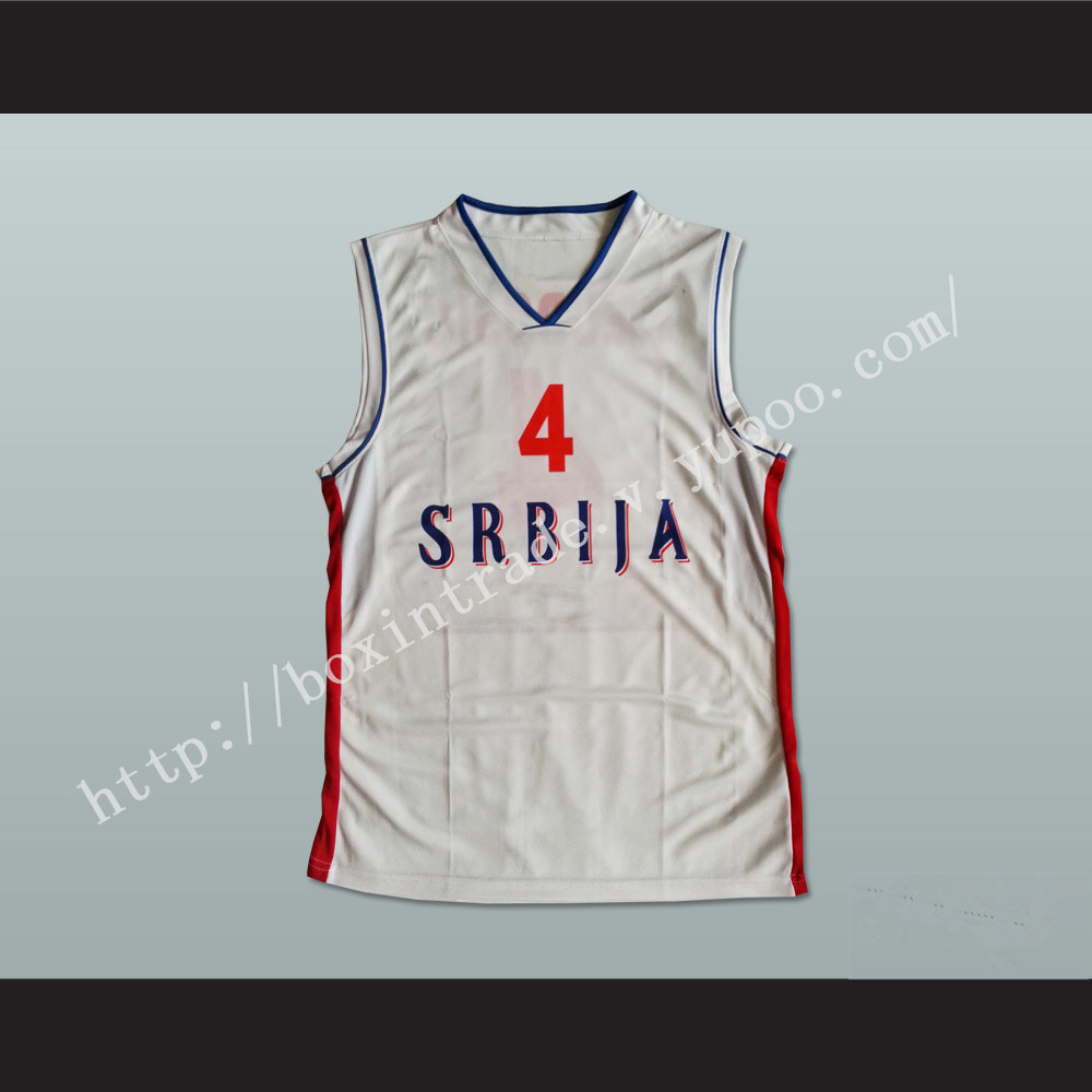 Milos Teodosic 4 Serbia Basketball Jersey