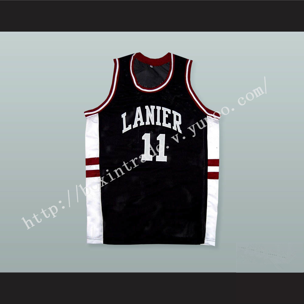 Monta Ellis 11 Lanier High School Bulldogs Black Basketball Jersey