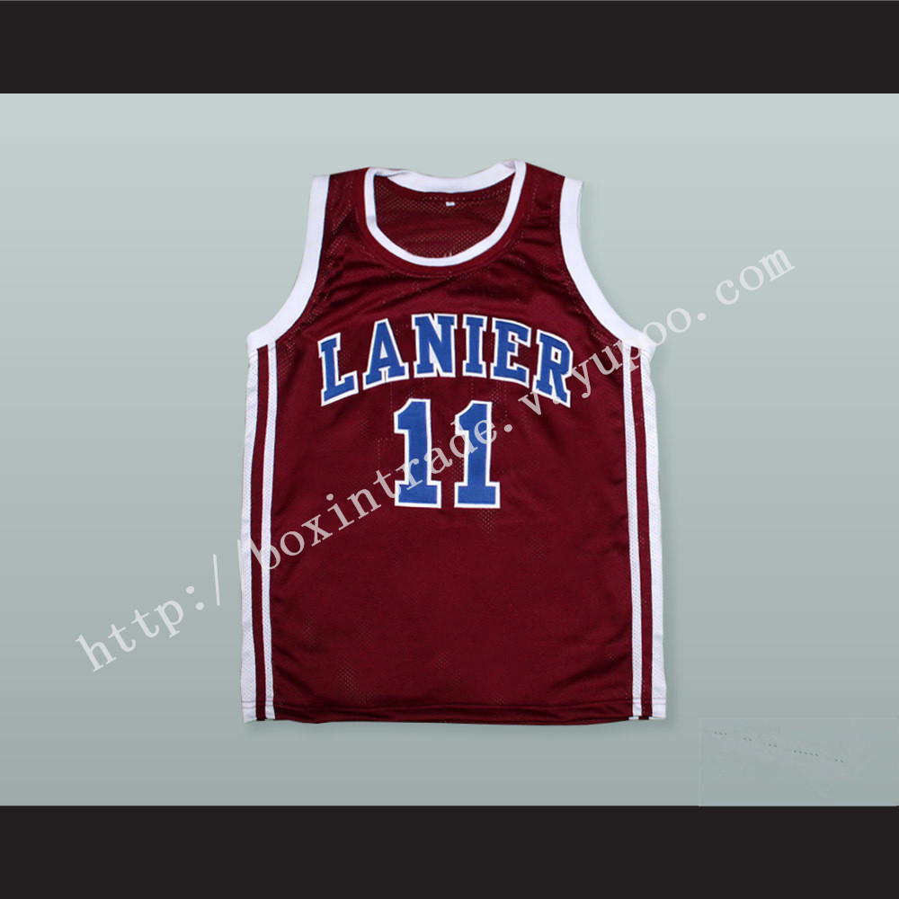 Monta Ellis 11 Lanier High School Bulldogs Maroon Basketball Jersey