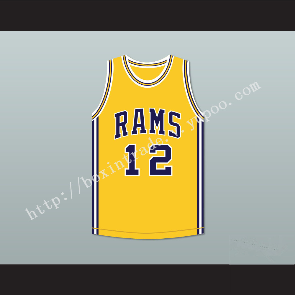 Joe Montana 12 Ringgold High School Rams Yellow Basketball Jersey