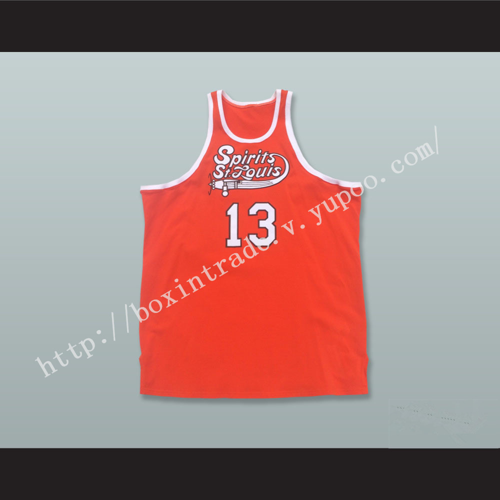 Moses Malone 13 Spirits of St. Louis Basketball Jersey