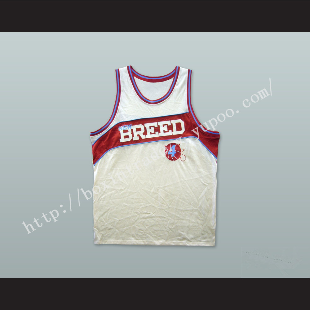 Rucker Park New Breed 4 White Basketball Jersey