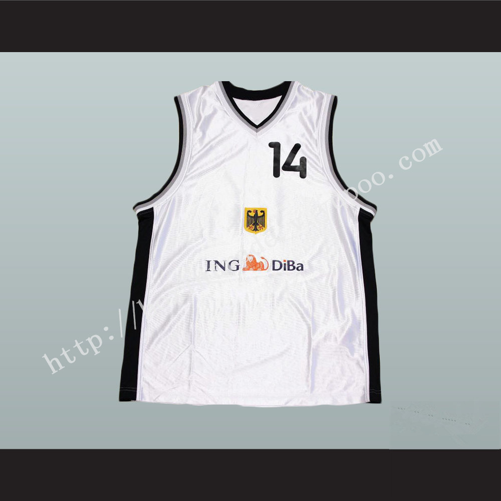 Dirk Nowitzki Germany MVP Basketball Jersey Stitch Sewn