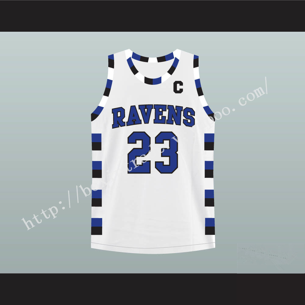 Nathan Scott 23 One Tree Hill Ravens White Basketball Jersey