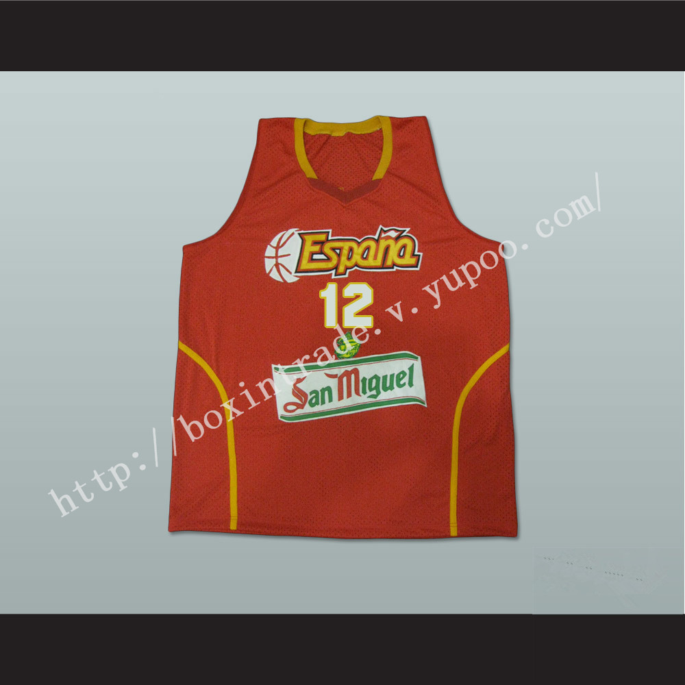 Nikola Mirotic 12 Espana Basketball Jersey Any Player