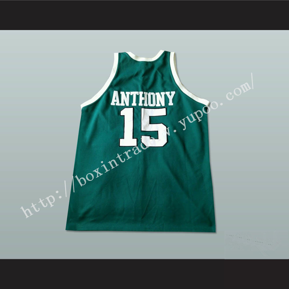 Carmelo Anthony 15 Oak Hill Academy Basketball Jersey Stitch Sewn